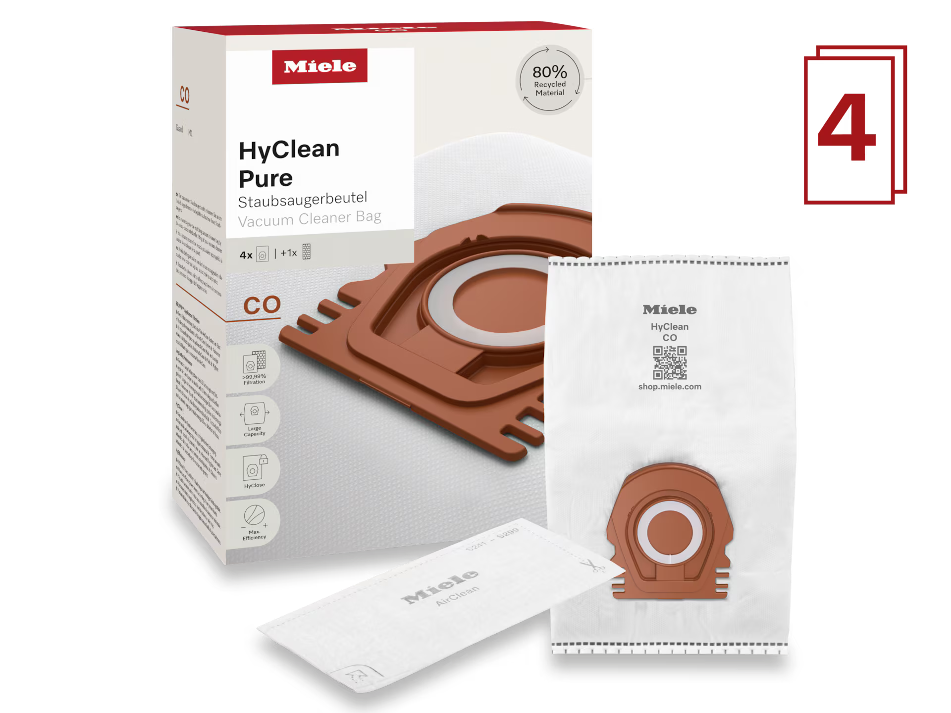 HyClean Pure CO vacuum cleaner bag